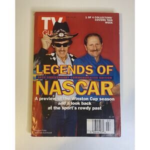 TV Guide Legends Of Nascar - Richard Petty Dale Earnhardt Feb 1998